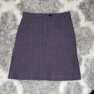 [Lilly Pulitzer] Green and Pink Pinstriped Skirt